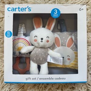 Carter's Plush Bunny Set - White, Gray, and Brown